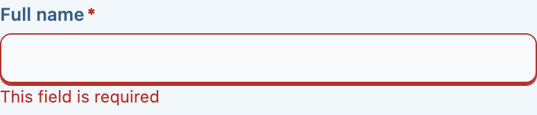 A text field